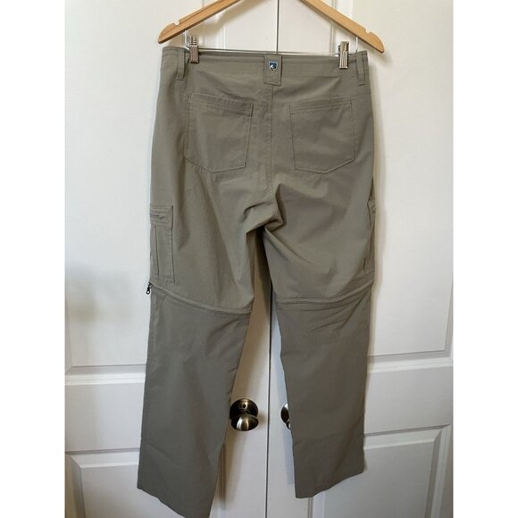 Kuhl Horizon Convertible Hiking Pants Womens 12 Tan Outdoor Gorpcore Trail - Picture 6 of 15